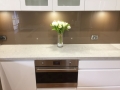 Graphic Glass Services kitchen colourback splashback in Bronze Metallic