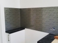 Patterned Colourback Glass Kitchen Splashback by Graphic Glass Services Qld