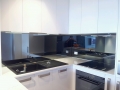 Toughened Mirror Splashback by Graphic Glass Services Qld