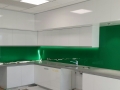 Puma Energy Green Colourback Glass Splashbacks by Graphic Glass Services Qld
