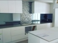 Grey Toughened Mirror with feature panel