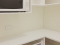 White Colourback Glass Kitchen Splashback by Graphic Glass Services Qld