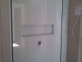 Colourback Glass Wall Cladding in Shower Recess by Graphic Glass Services Qld